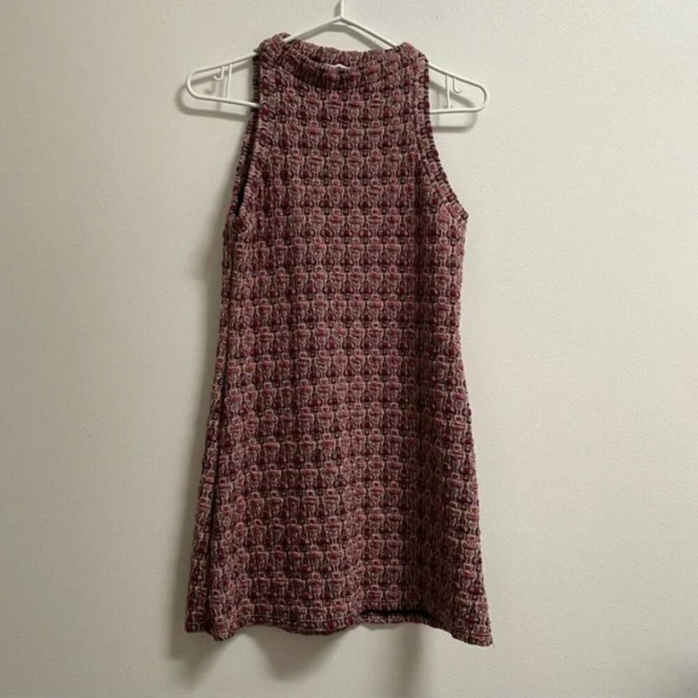 Zara Jacquard Knit Mini Dress S